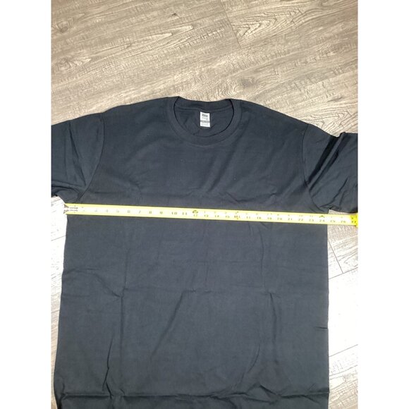 DigiPrint XL Plain Mens Black T-Shirt 100% Cotton  Premium Set Of 2 Crew Neck - Picture 3 of 6